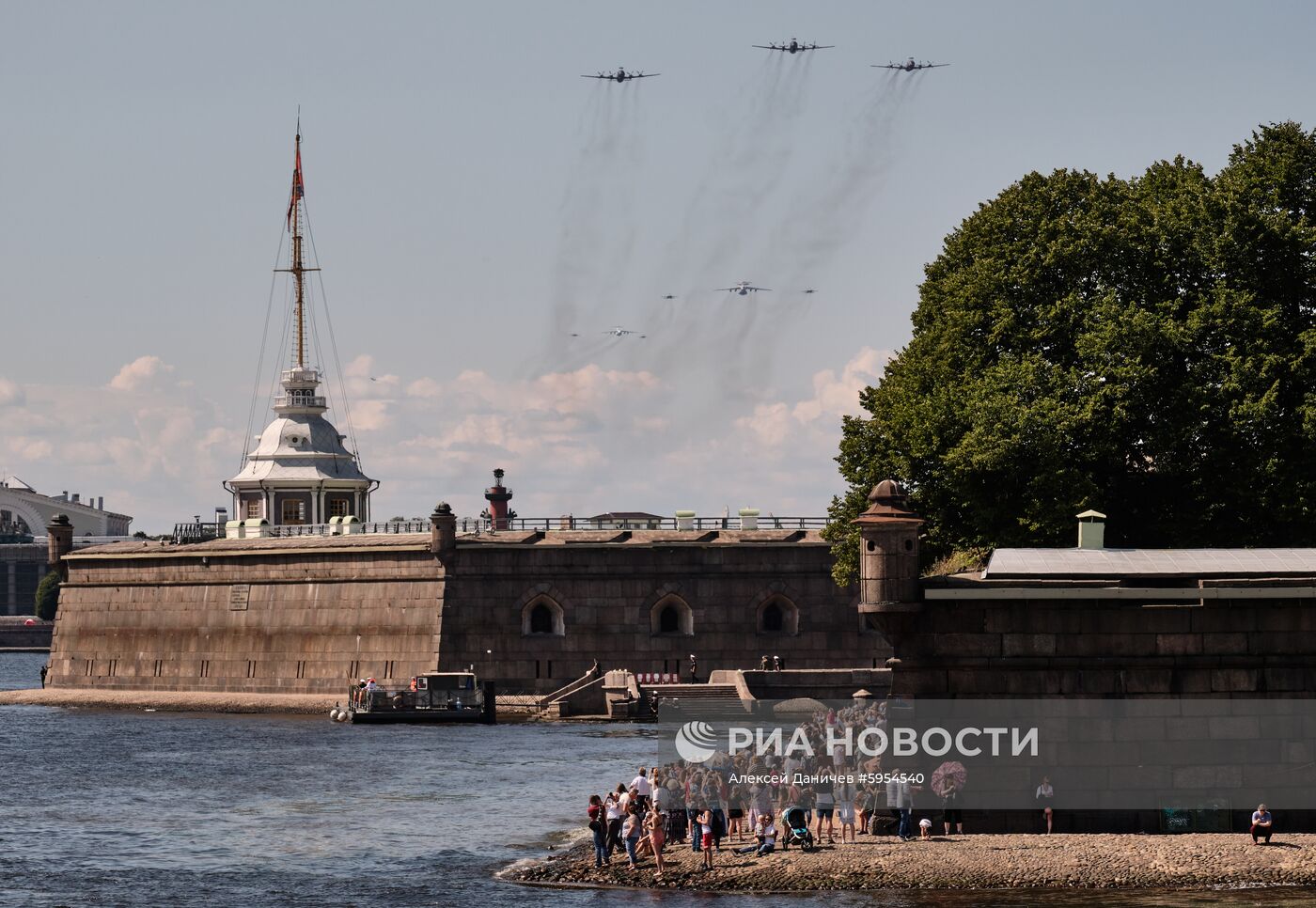 Репетиция парада в честь Дня ВМФ России 