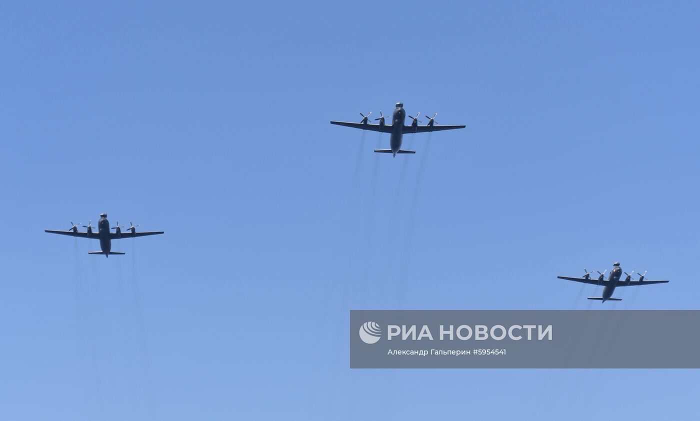 Репетиция парада в честь Дня ВМФ России 