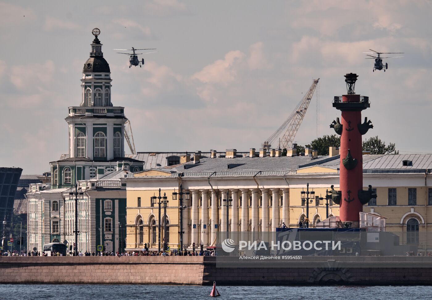 Репетиция парада в честь Дня ВМФ России 