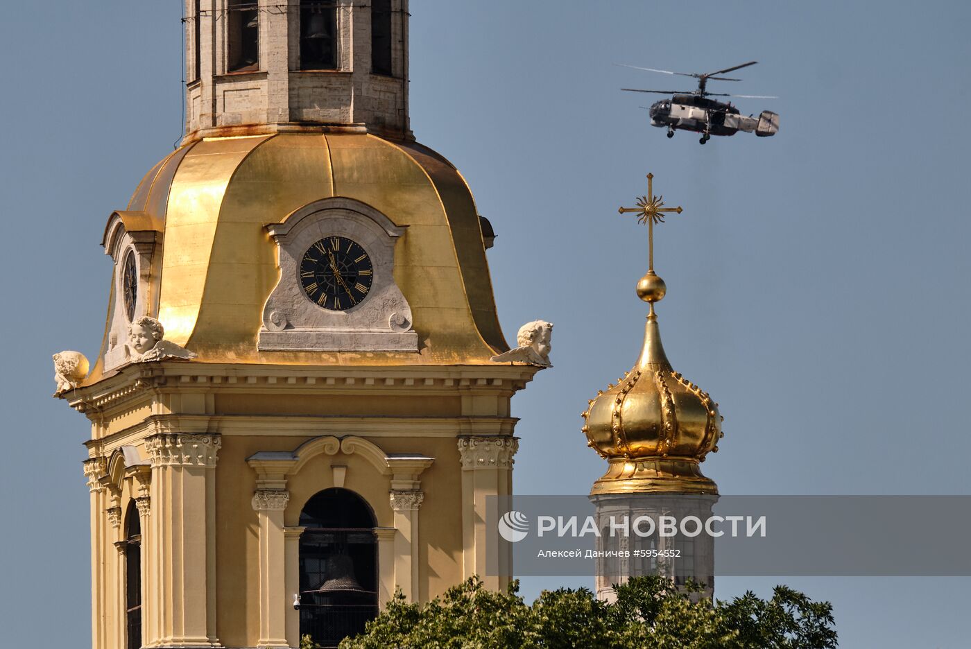 Репетиция парада в честь Дня ВМФ России 