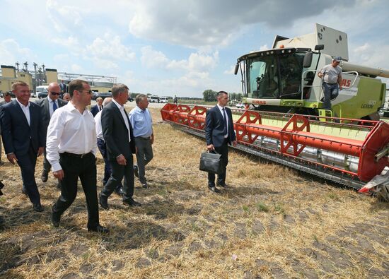 Рабочая поездка премьер-министра РФ Д. Медведева в Курскую область
