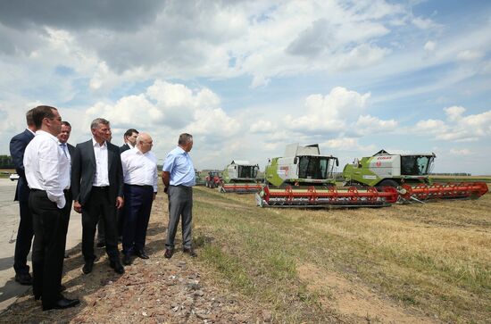 Рабочая поездка премьер-министра РФ Д. Медведева в Курскую область