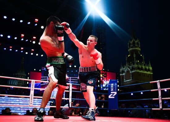 Боксерское шоу на Красной площади