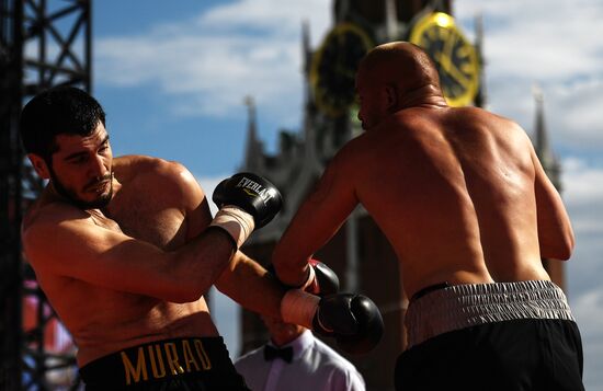 Боксерское шоу на Красной площади