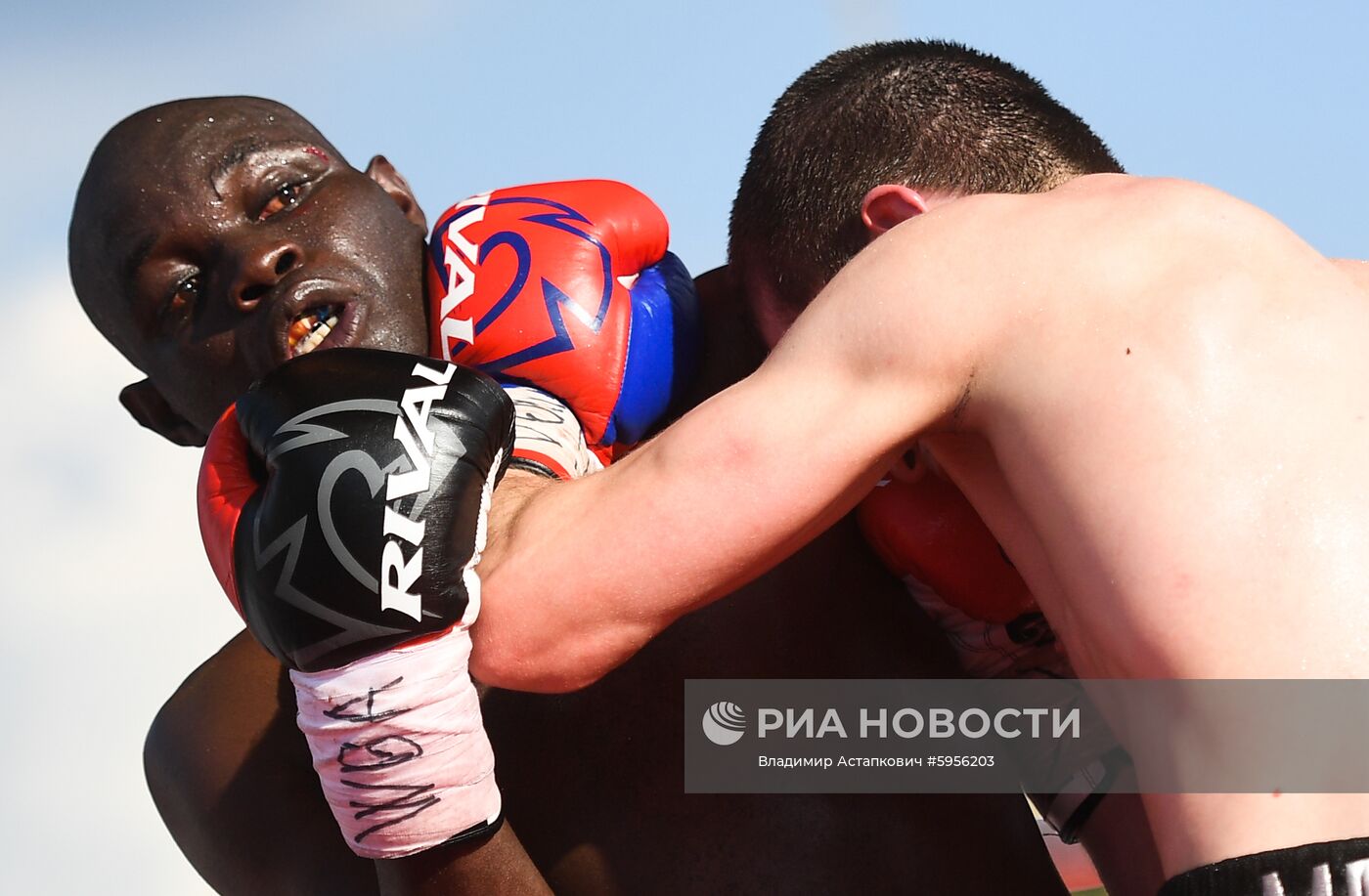 Боксерское шоу на Красной площади