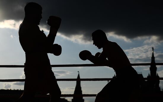 Боксерское шоу на Красной площади