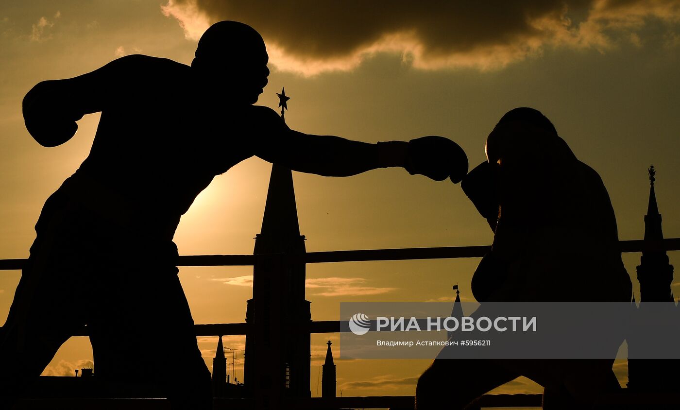 Боксерское шоу на Красной площади