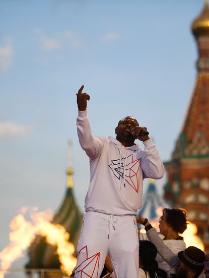 Боксерское шоу на Красной площади