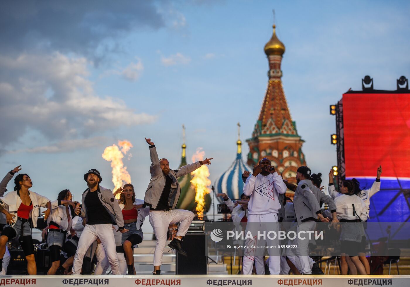 Боксерское шоу на Красной площади