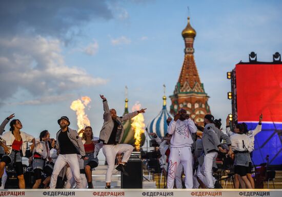 Боксерское шоу на Красной площади