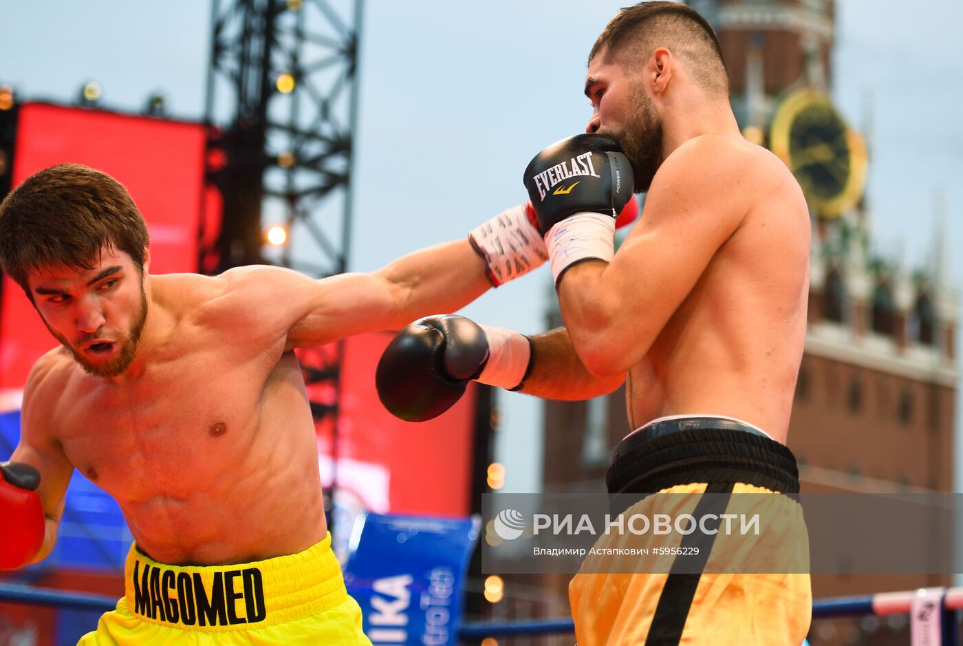 Боксерское шоу на Красной площади