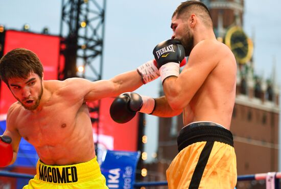 Боксерское шоу на Красной площади