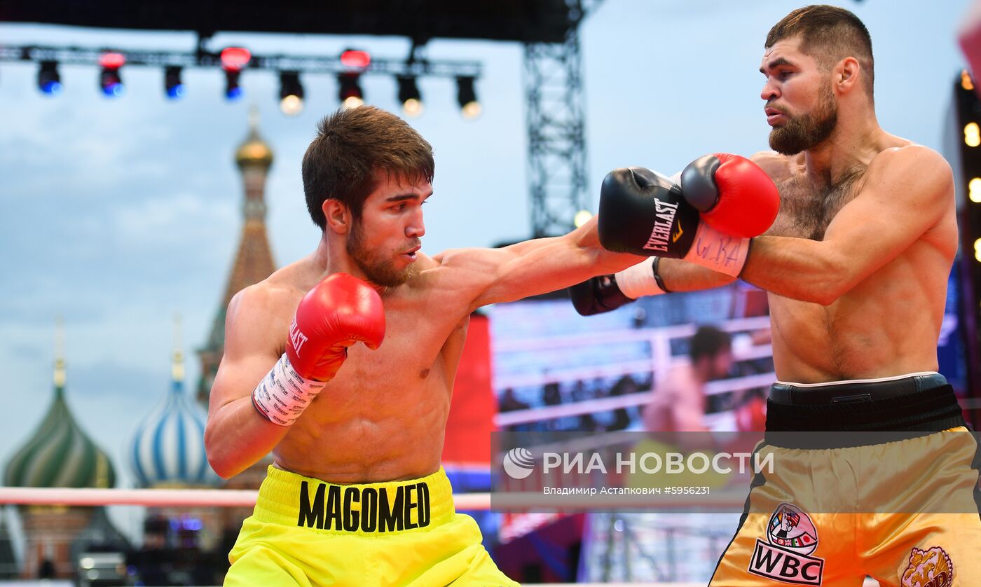 Боксерское шоу на Красной площади