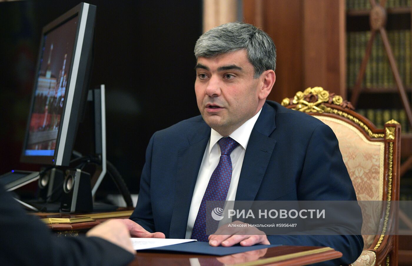 Президент РФ В. Путин встретился с ВРИО главы Кабардино-Балкарии К. Коковым