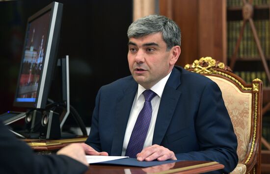 Президент РФ В. Путин встретился с ВРИО главы Кабардино-Балкарии К. Коковым