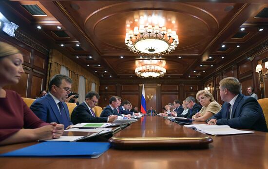 Премьер-министр РФ Д. Медведев провел заседание президиума совета по стратегическому развитию и приоритетным проектам