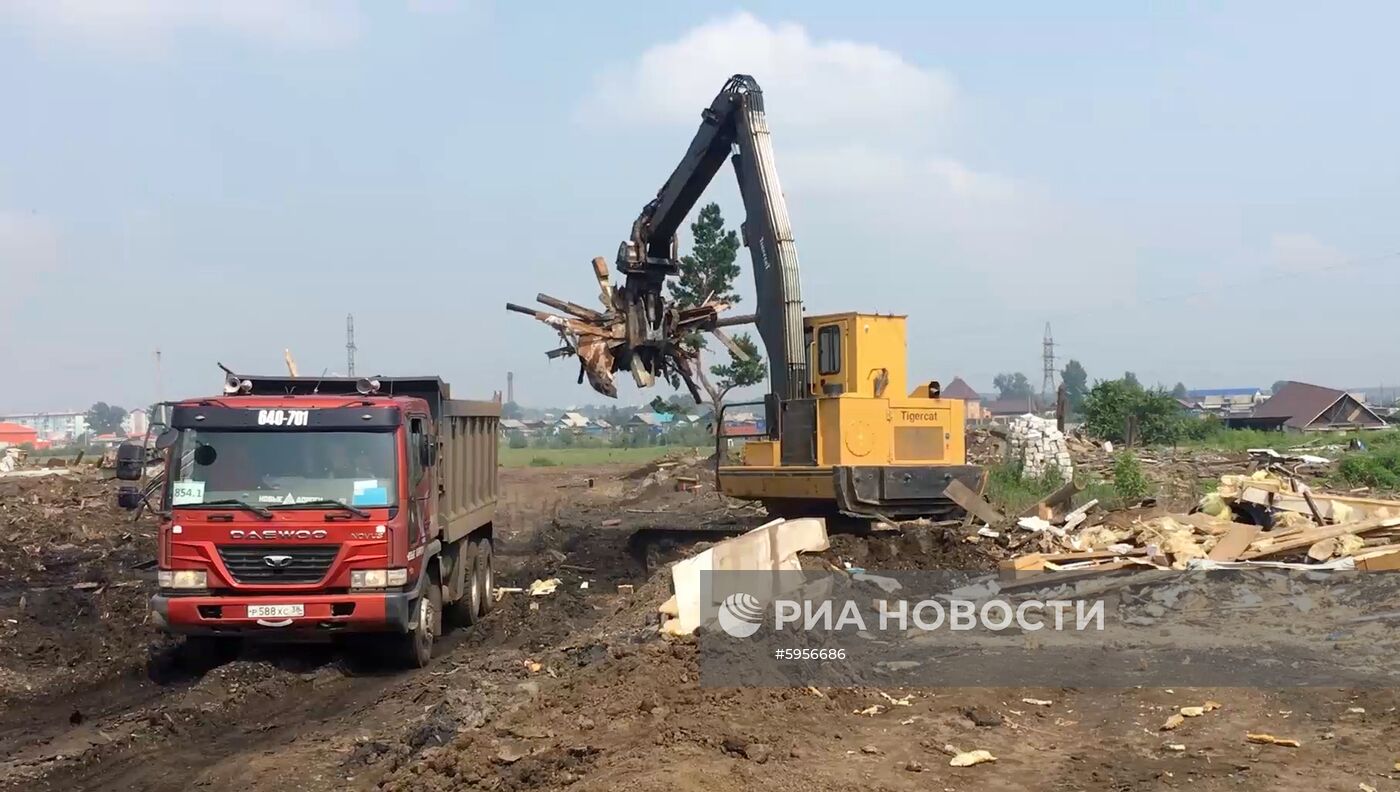 Ликвидация последствий паводка в Тулуне