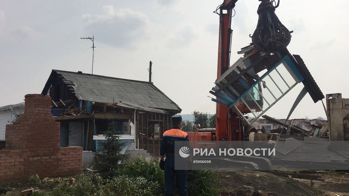 Ликвидация последствий паводка в Тулуне