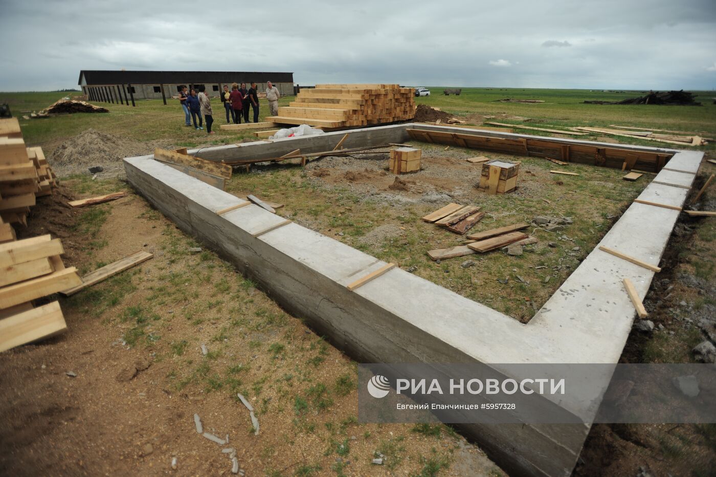 Восстановление чабанских стоянок после пожаров в Забайкалье