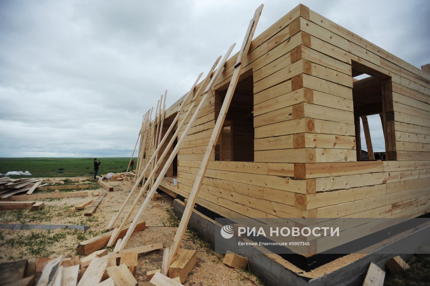 Восстановление чабанских стоянок после пожаров в Забайкалье