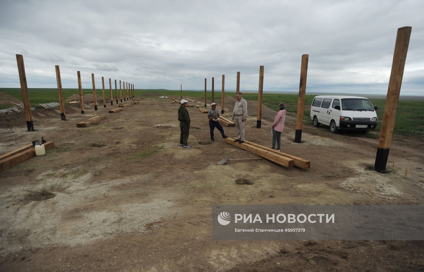 Восстановление чабанских стоянок после пожаров в Забайкалье