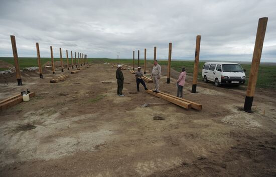 Восстановление чабанских стоянок после пожаров в Забайкалье