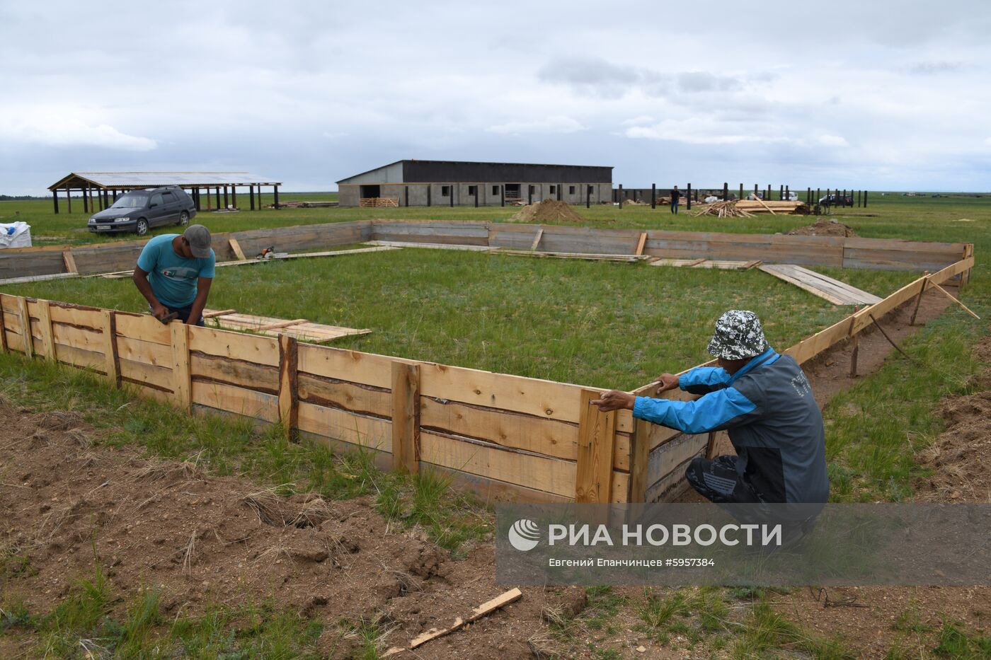 Восстановление чабанских стоянок после пожаров в Забайкалье