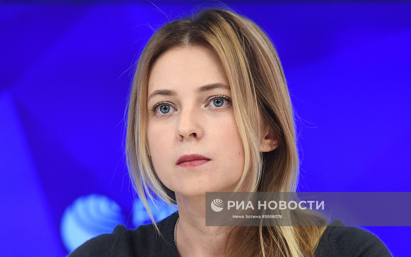 Заместитель председателя комитета Государственной Думы РФ по безопасности и противодействию коррупции Наталья Поклонская во время пресс-конференции по итогам работы в весеннюю сессию. Место: Россия, Москва. Автор: Нина Зотина/РИА Новости. П/к заместителя председателя комитета ГД РФ по безопасности и противодействию коррупции Н. Поклонской
