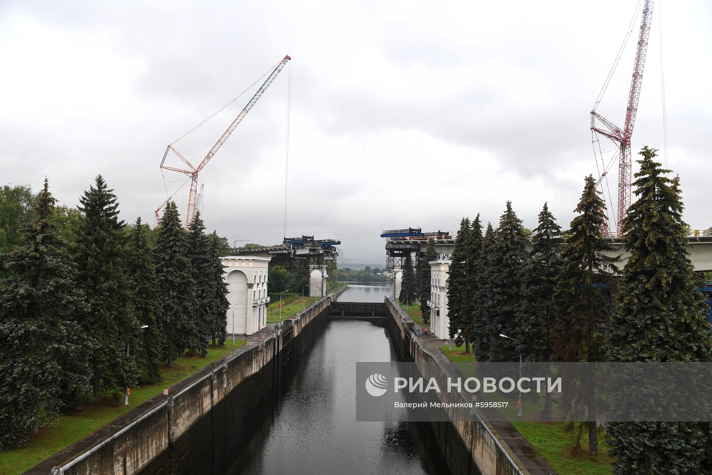 Строительство Карамышевского моста