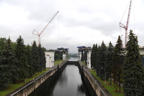 Строительство Карамышевского моста