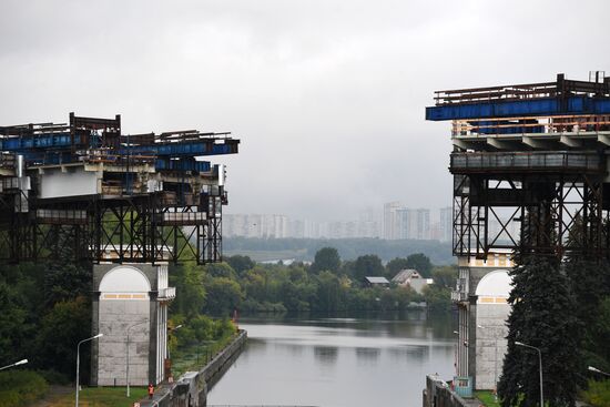Строительство Карамышевского моста
