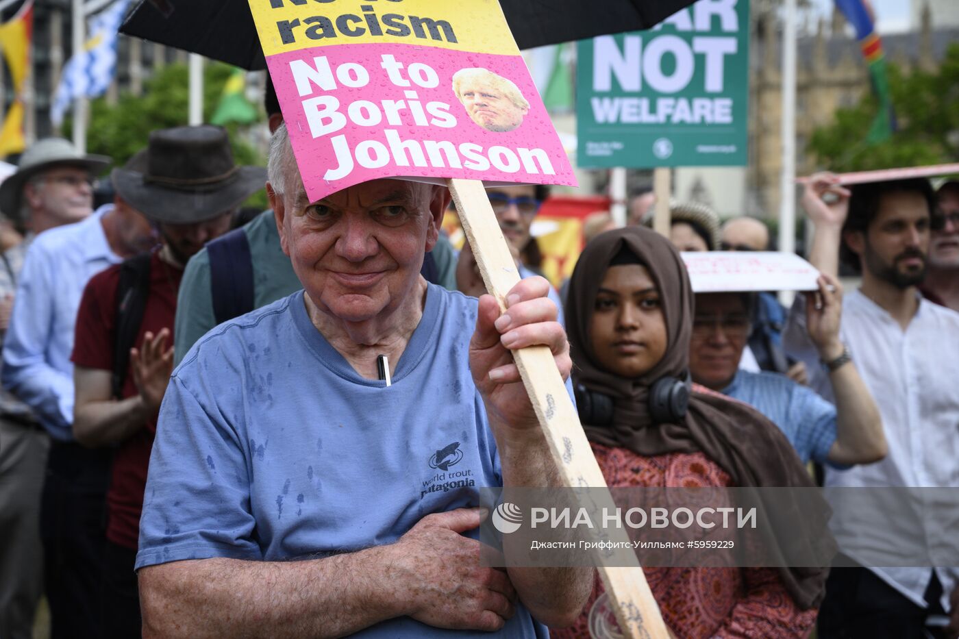 Акция протеста против избрания Б. Джонсона премьер-министром 