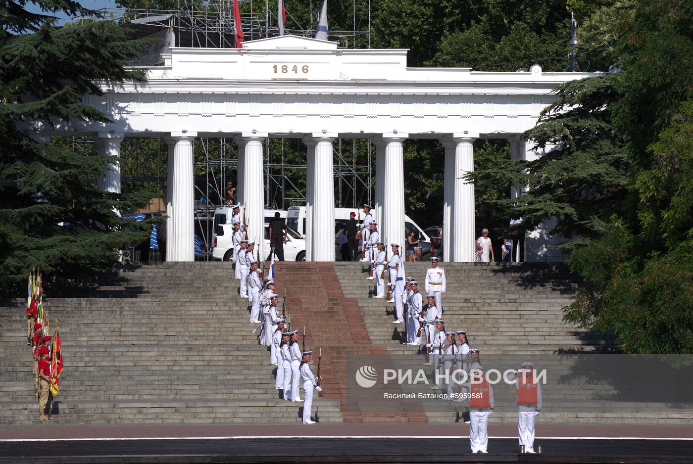 Генеральная репетиция парада ко дню ВМФ в Севастополе