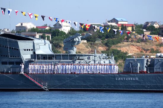 Генеральная репетиция парада ко дню ВМФ в Севастополе 