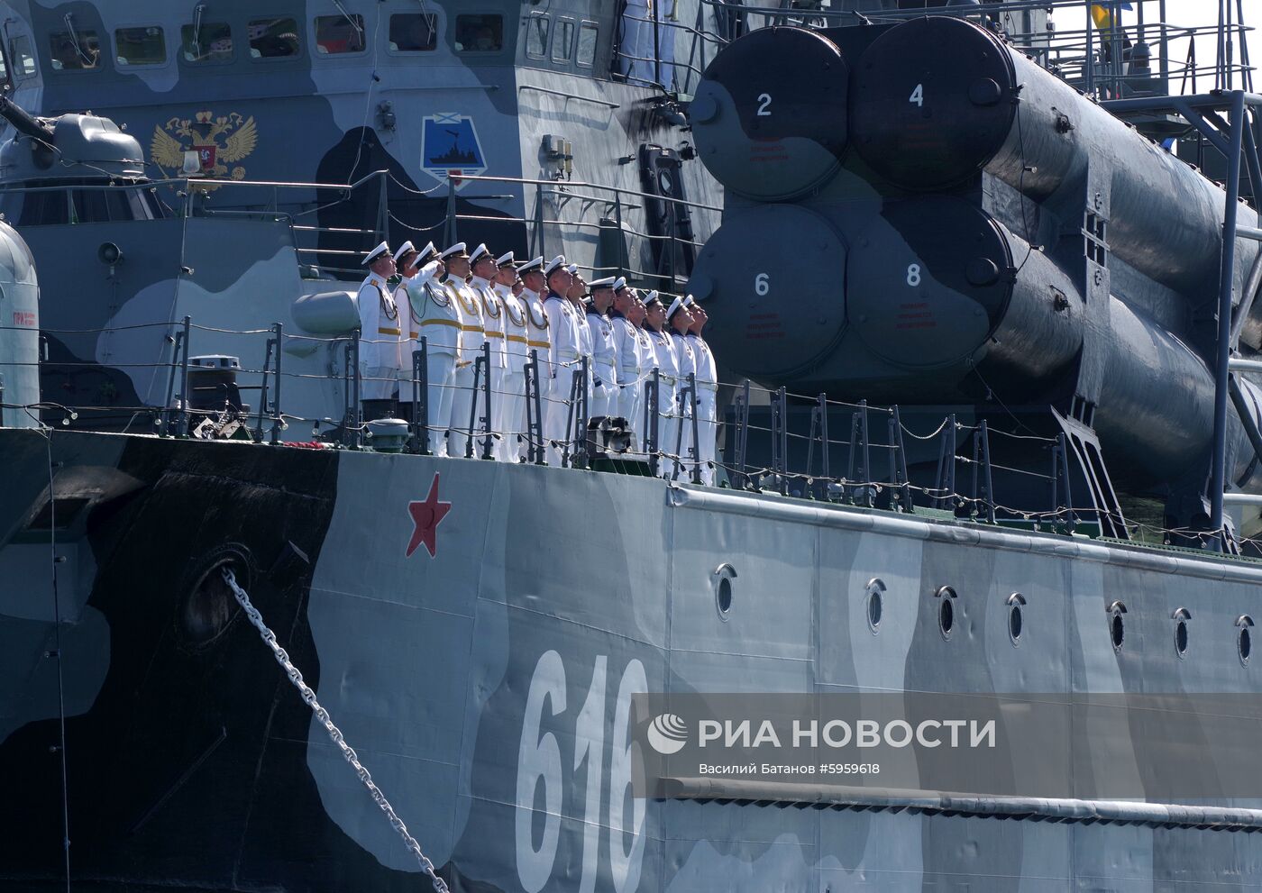 Генеральная репетиция парада ко дню ВМФ в Севастополе