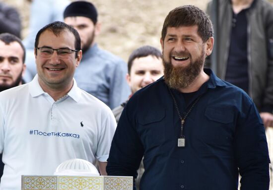 Открытие водного комплекса для занятий вейкбордингом в Чечне