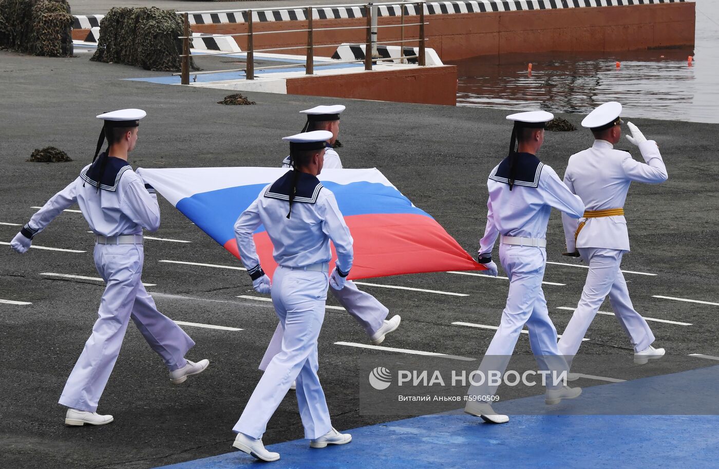 Генеральная репетиция парада ко дню ВМФ во Владивостоке