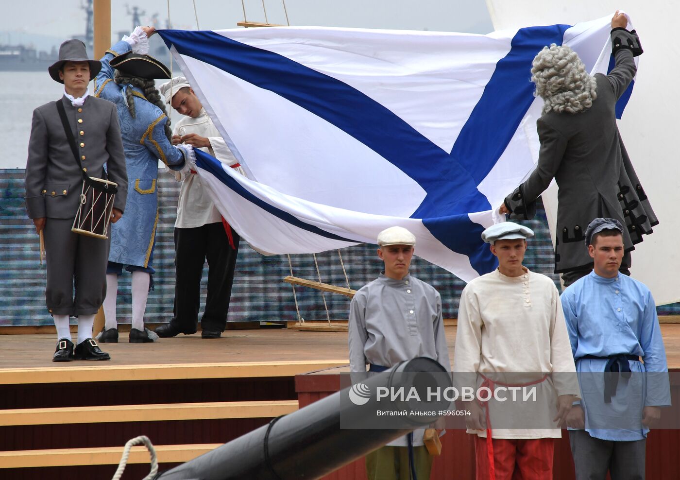 Генеральная репетиция парада ко дню ВМФ во Владивостоке