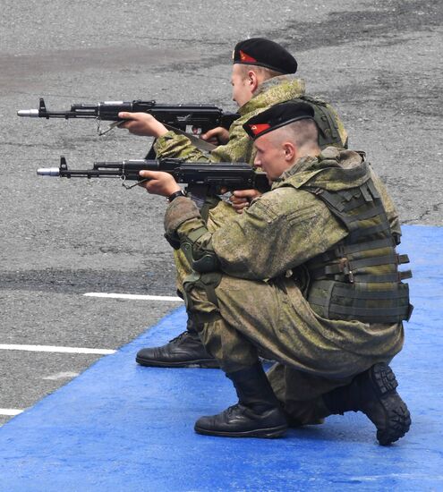 Генеральная репетиция парада ко дню ВМФ во Владивостоке