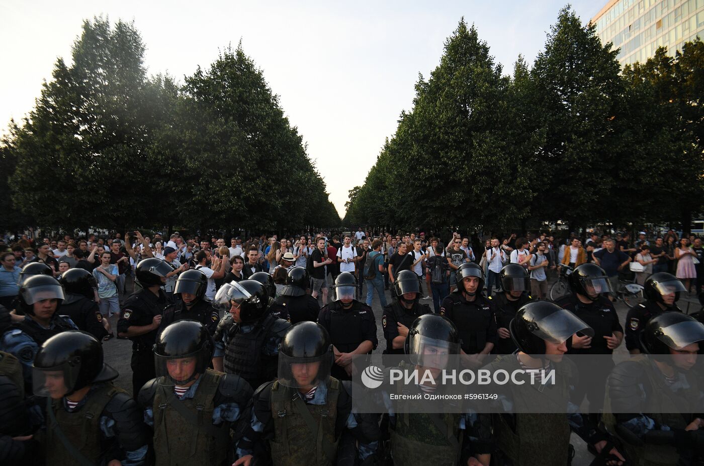 Несанкционированная акция в поддержку кандидатов в депутаты Мосгордумы