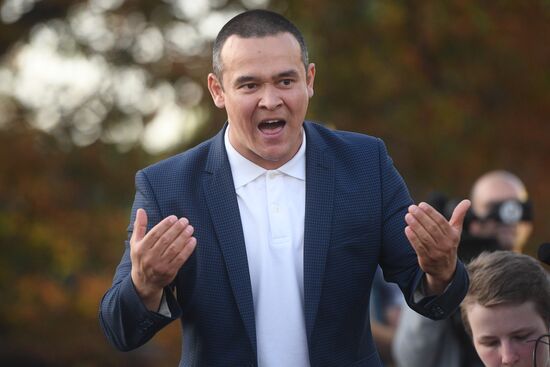 Несанкционированная акция в поддержку кандидатов в депутаты Мосгордумы