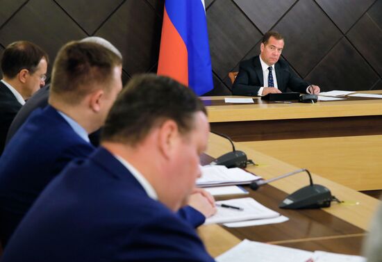 Рабочая поездка премьер-министра РФ Д. Медведева в Севастополь