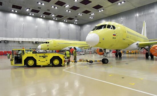 Производство самолетов Sukhoi Superjet 100 в Комсомольске-на-Амуре