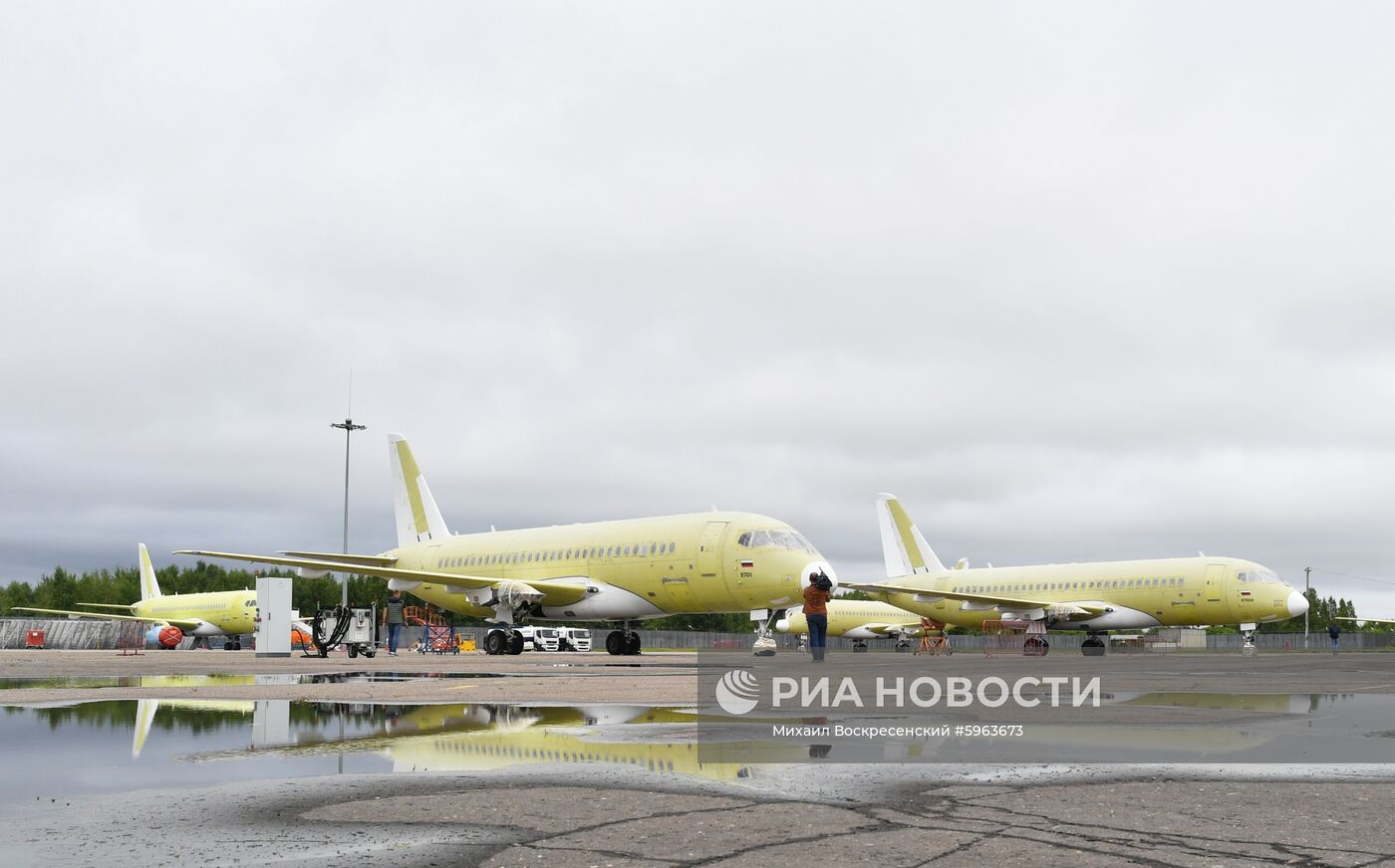 Производство самолетов Sukhoi Superjet 100 в Комсомольске-на-Амуре