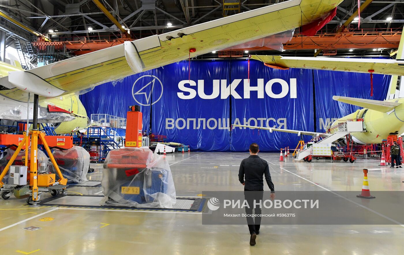 Производство самолетов Sukhoi Superjet 100 в Комсомольске-на-Амуре
