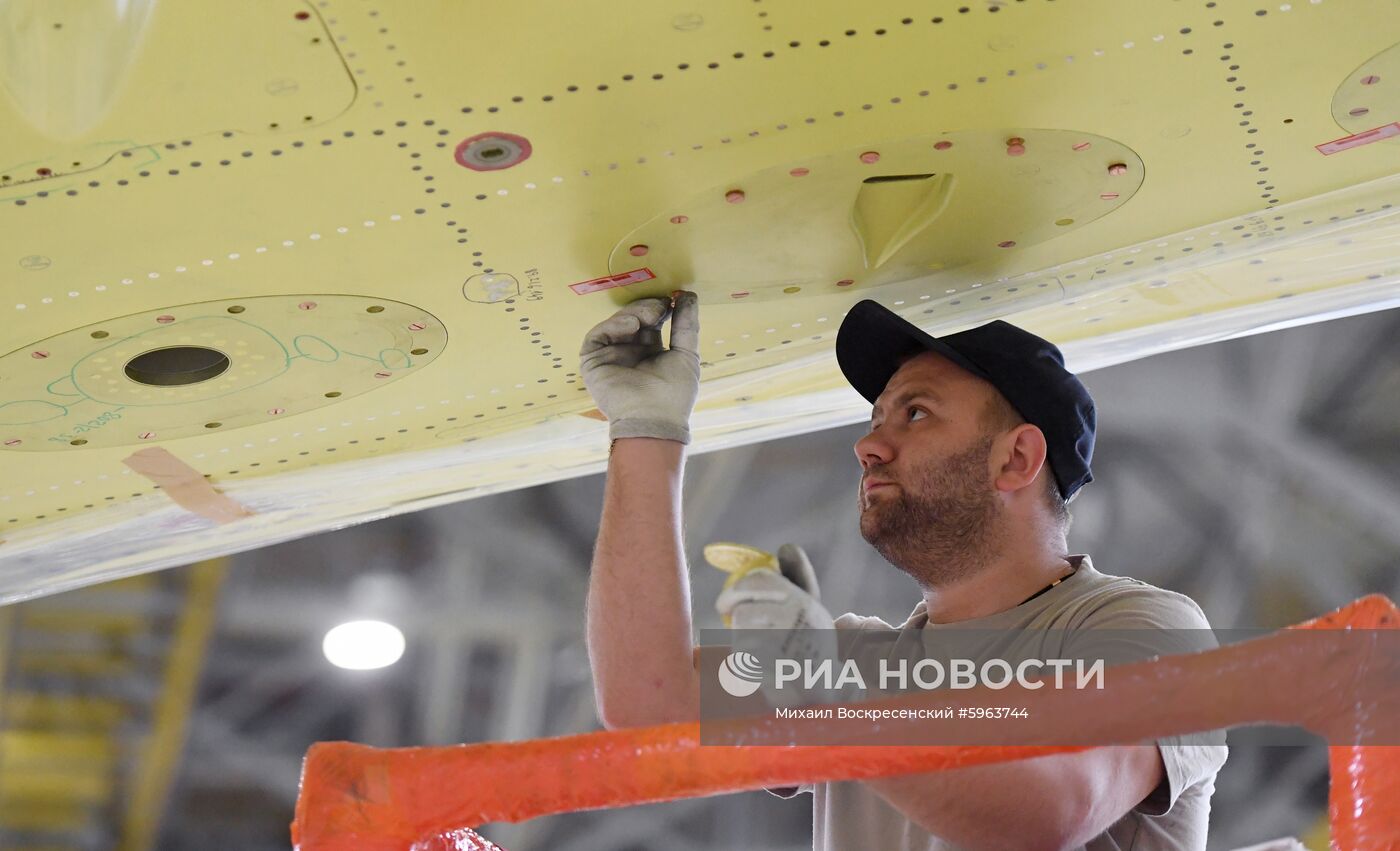 Производство самолетов Sukhoi Superjet 100 в Комсомольске-на-Амуре