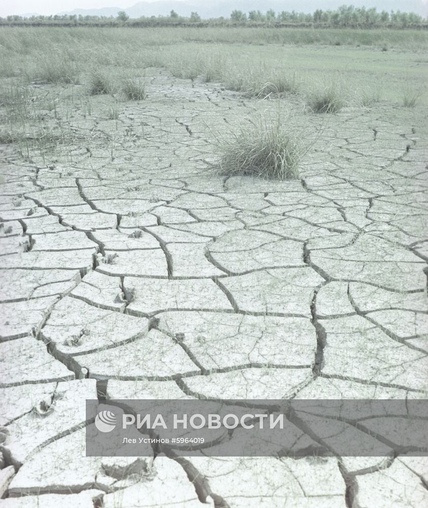 Засуха в Вашской долине Таджикистана