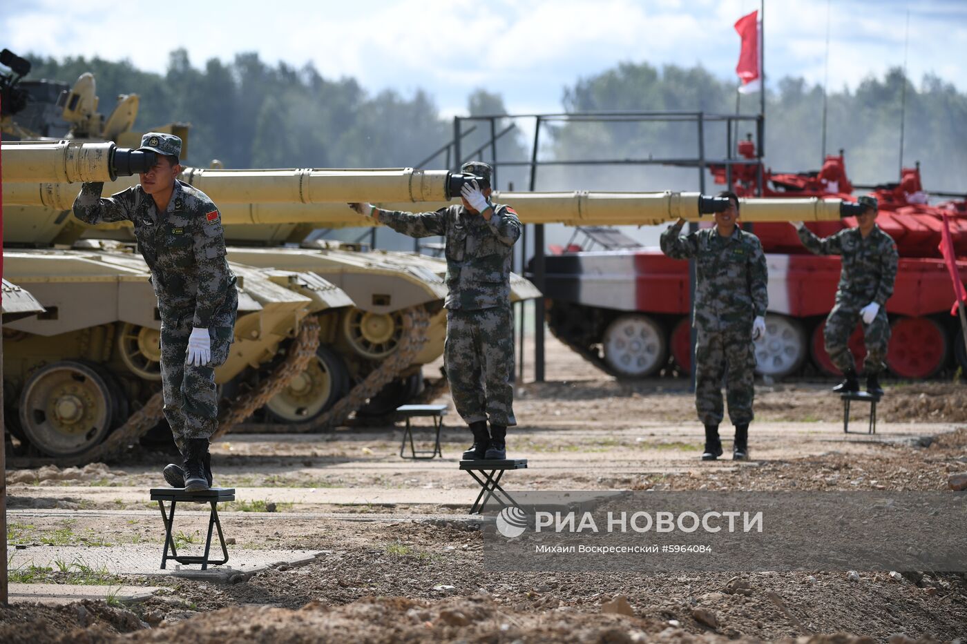 Подготовка команд к конкурсу "Танковый биатлон"