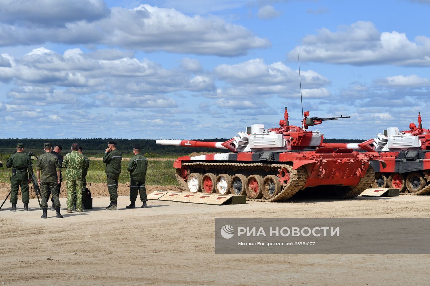 Подготовка команд к конкурсу "Танковый биатлон"