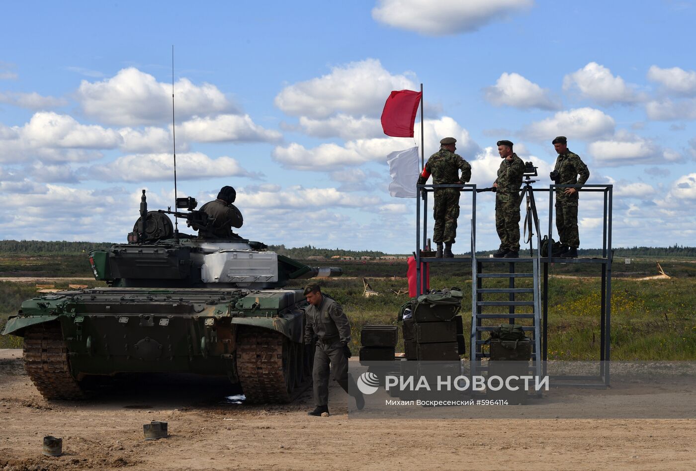 Подготовка команд к конкурсу "Танковый биатлон"